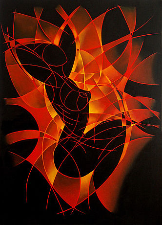 Black Sun, oil on canvas, 70 x 50 cm